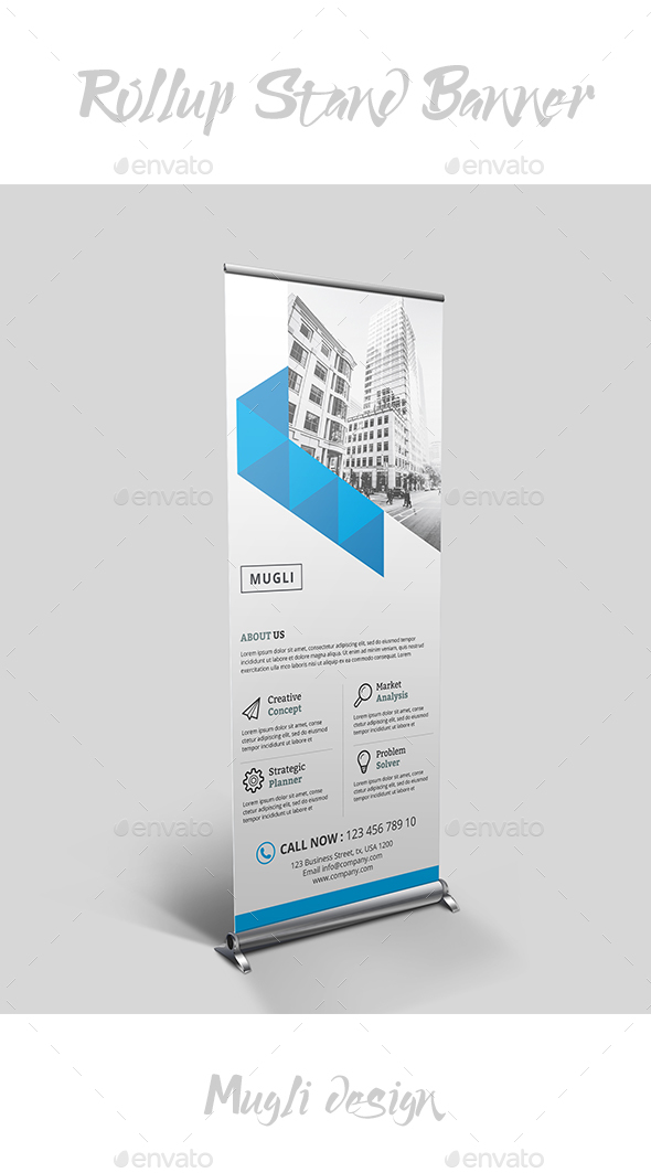 Rollup Stand Banner - Signage Print Templates