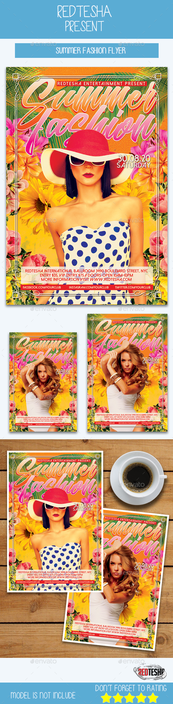 Summer Fashion - Events Flyers