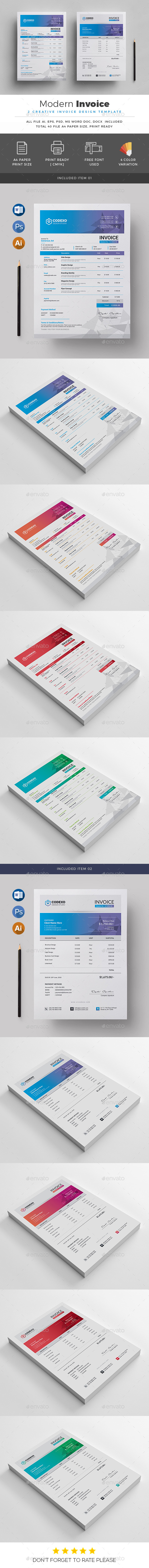 Invoice - Stationery Print Templates