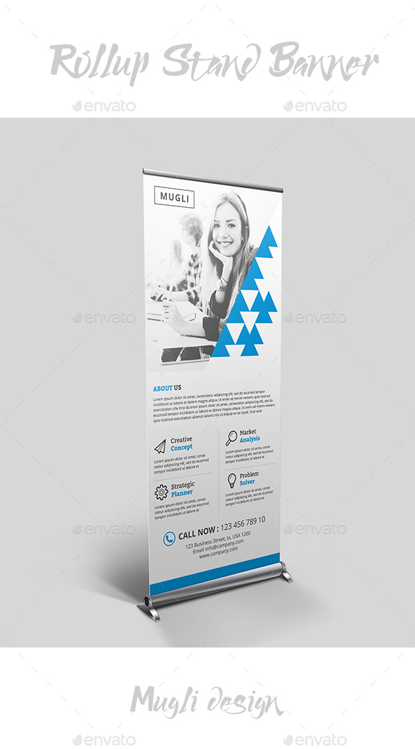 Rollup Stand Banner - Signage Print Templates
