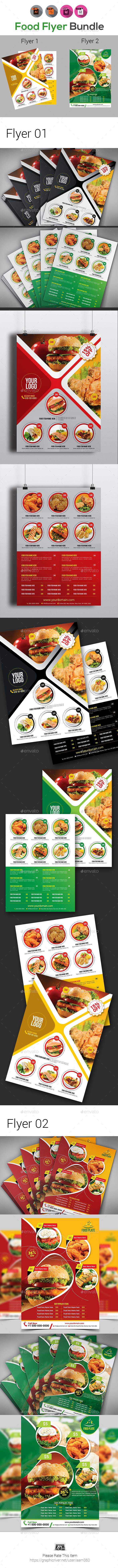 Food Flyer Bundle Templates