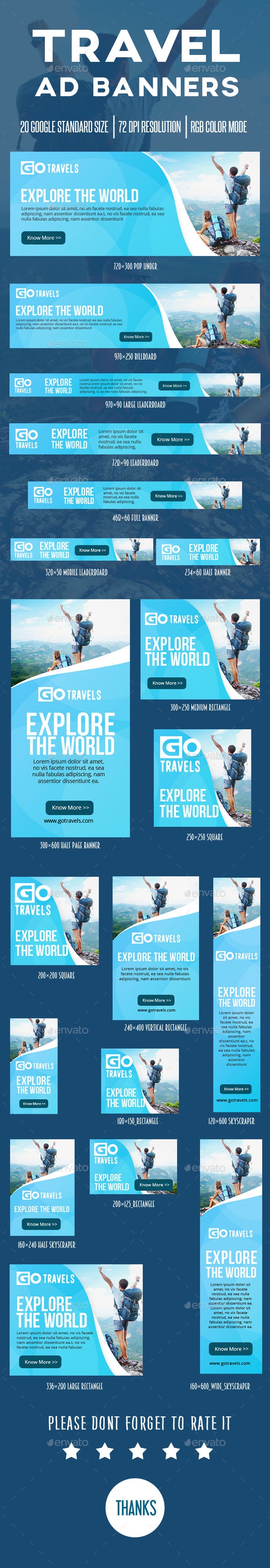 Travel Ad Banner - Banners & Ads Web Elements