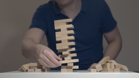 Jenga Game Fail