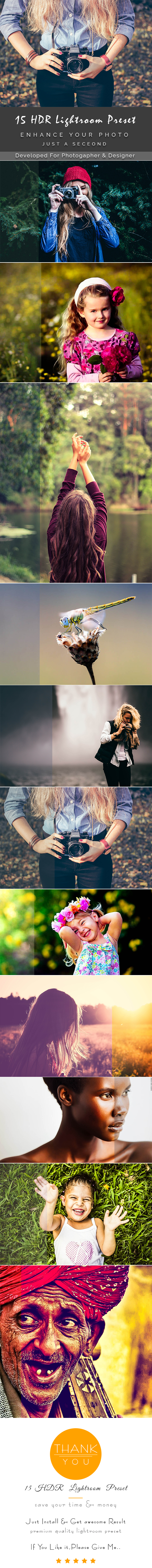 15 HDR Lightroom Preset - Lightroom Presets Add-ons