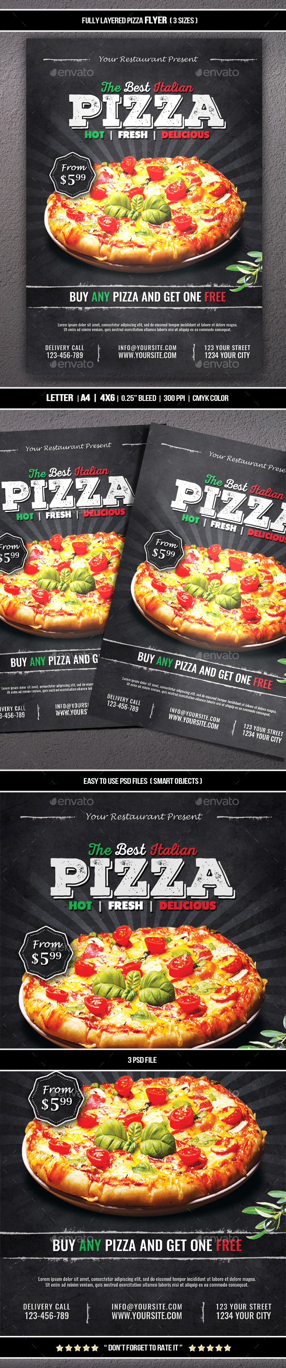 Pizza Flyer - Restaurant Flyers