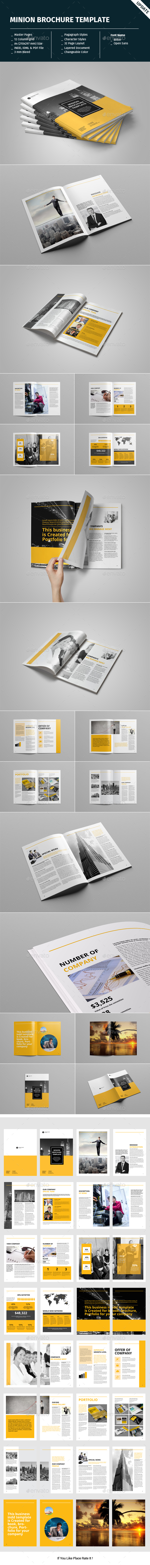 Minion Brochure Templates - Corporate Brochures