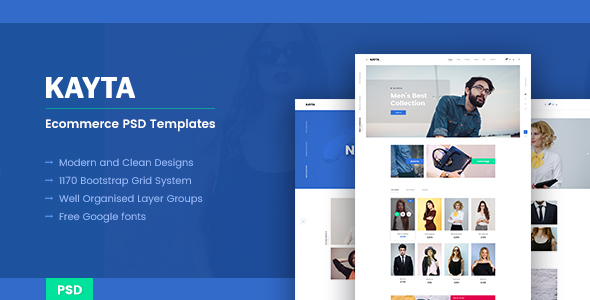 Kayta Ecommerce PSD - ThemeForest 20057357