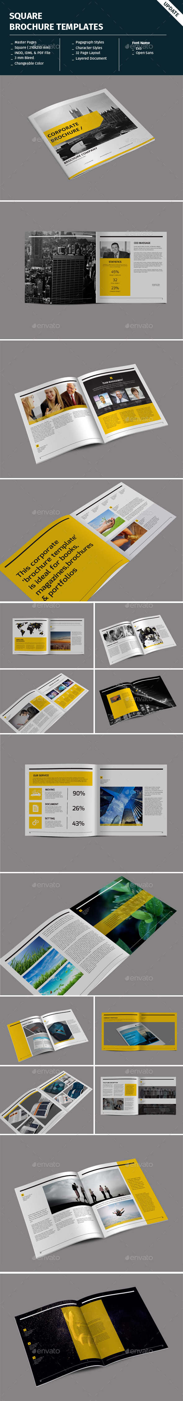 Square Brochure Templates - Corporate Brochures