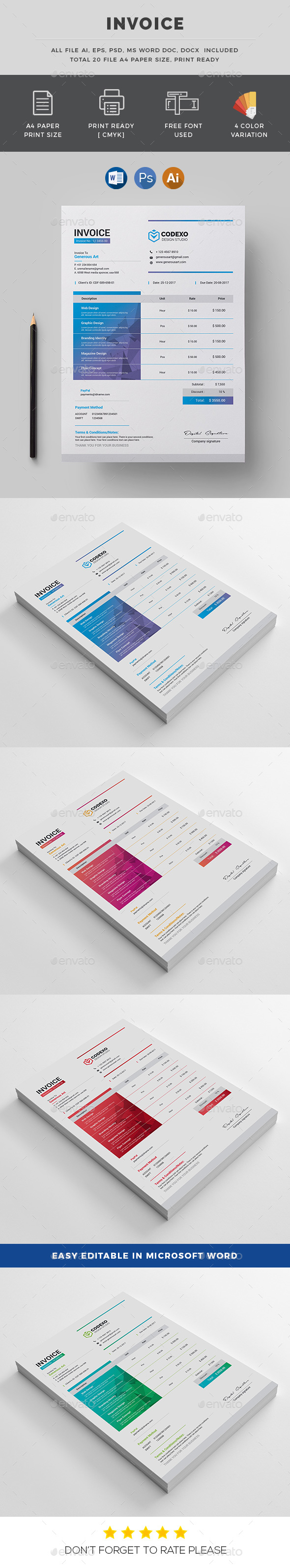 Invoice - Stationery Print Templates
