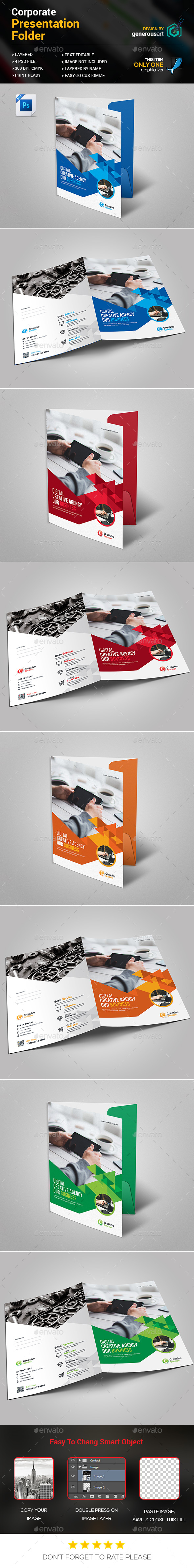 Presentation Folder - Stationery Print Templates