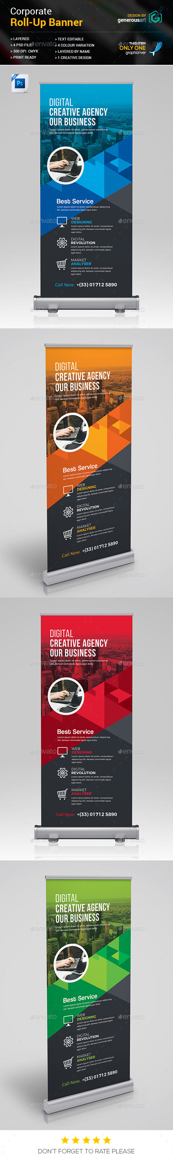 Roll-up Banner - Signage Print Templates