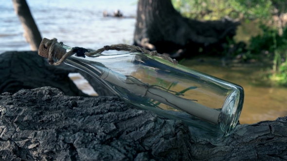 Message in a Bottle on the Seashore alt