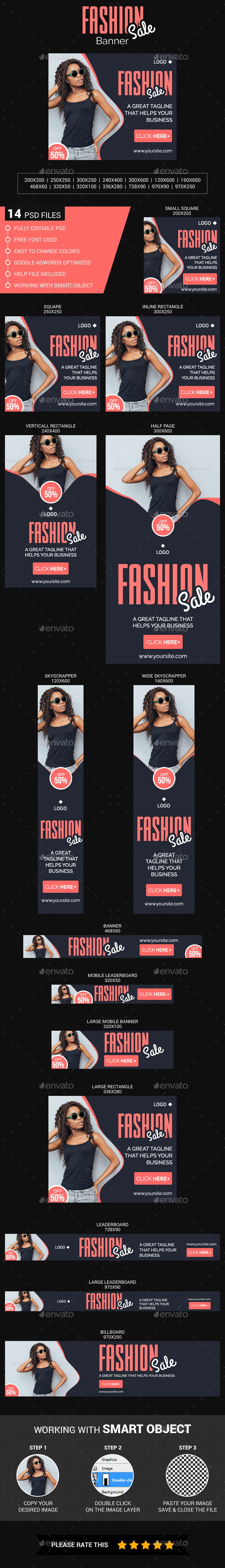 Fashion Sale Banner - Banners & Ads Web Elements