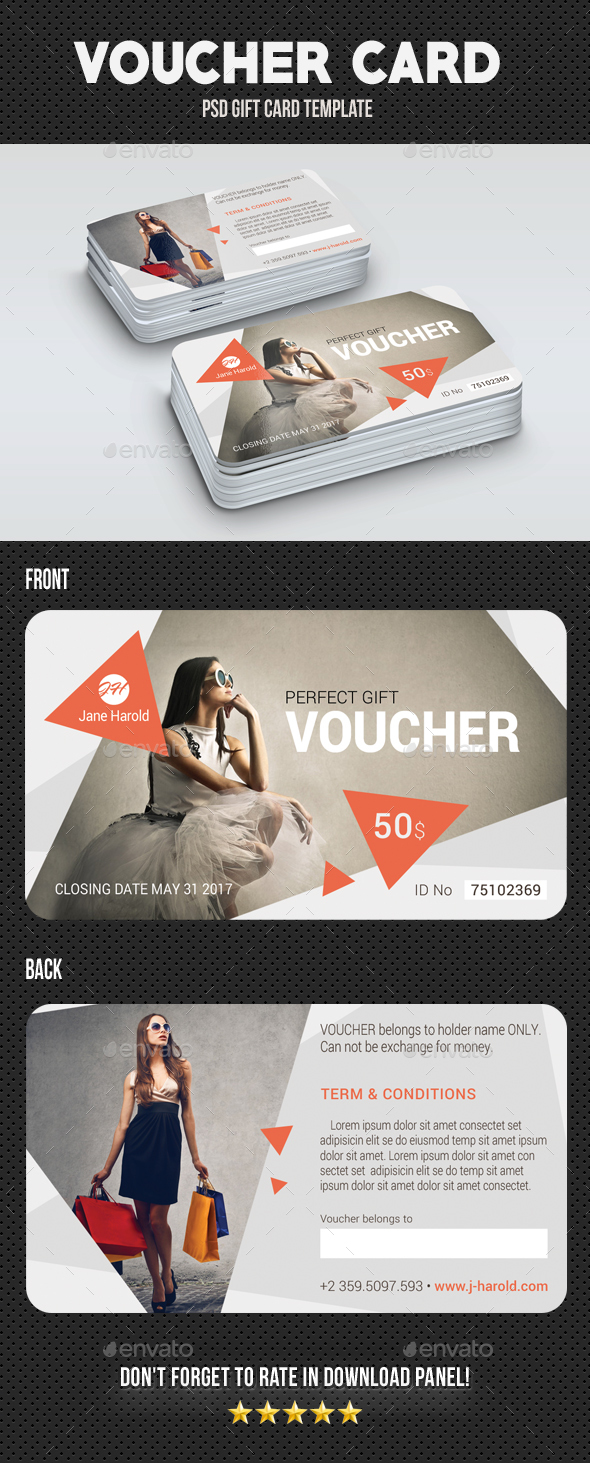 Voucher Card 04 - Cards & Invites Print Templates