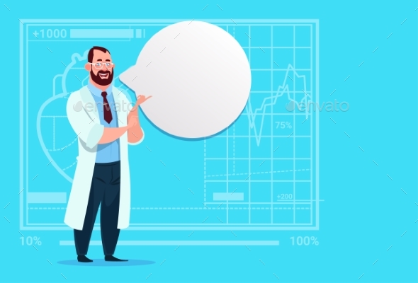 GraphicRiver Doctor With Chat Bubble Medical Clinics Worker 20337050