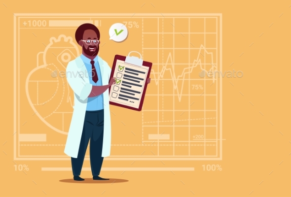 Doctor Holding Clipboard - Health/Medicine Conceptual