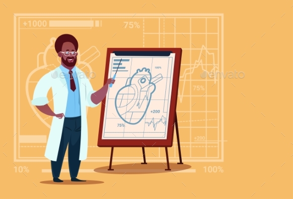 GraphicRiver Doctor Cardiologist Over Flip Chart 20337118 GraphicRiver Doctor Cardiologist Over Flip Chart 20337118