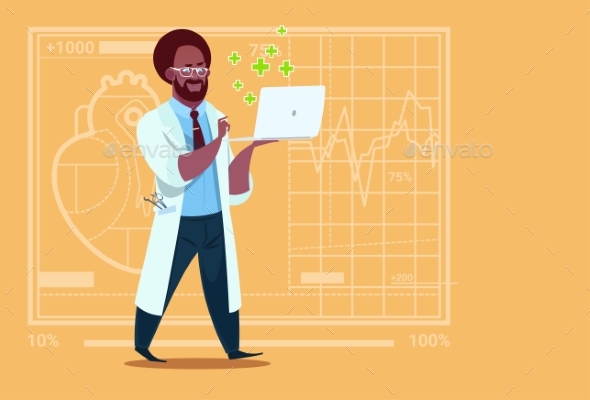 GraphicRiver Doctor Holds Laptop Computer 20337142 GraphicRiver Doctor Holds Laptop Computer 20337142