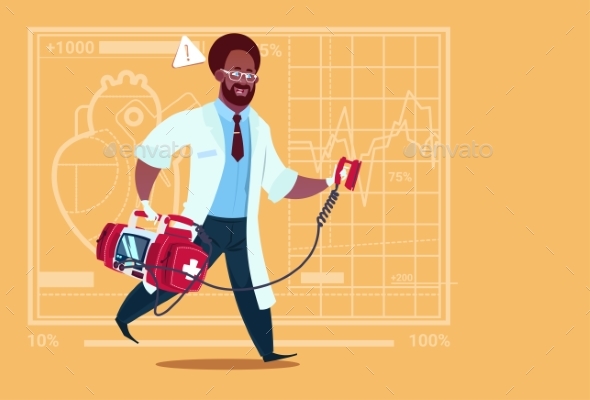 GraphicRiver Doctor Running with Defibrillator 20337147 GraphicRiver Doctor Running with Defibrillator 20337147