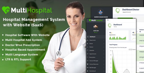 Multi Hospital – Best Hospital Management System (SaaS App)