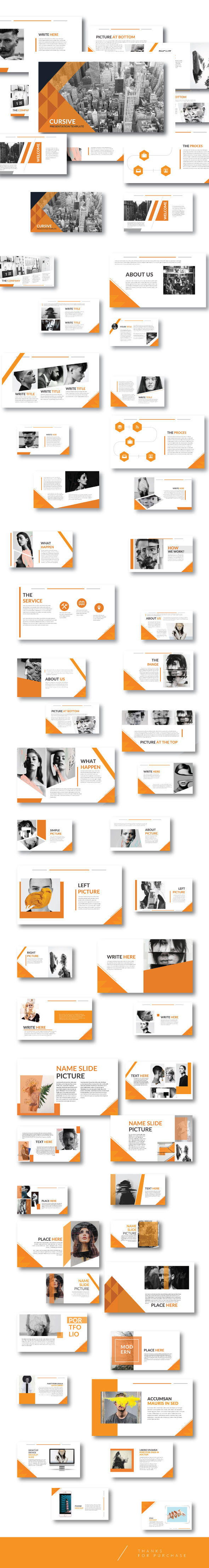 Modern Orange Multipurpose Template Powerpoint