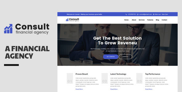 Consult-Financial Consulatnce Template - ThemeForest 20337384
