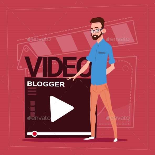 GraphicRiver Man Over Vlogger Channel Screen Modern Video 20338218 GraphicRiver Man Over Vlogger Channel Screen Modern Video 20338218
