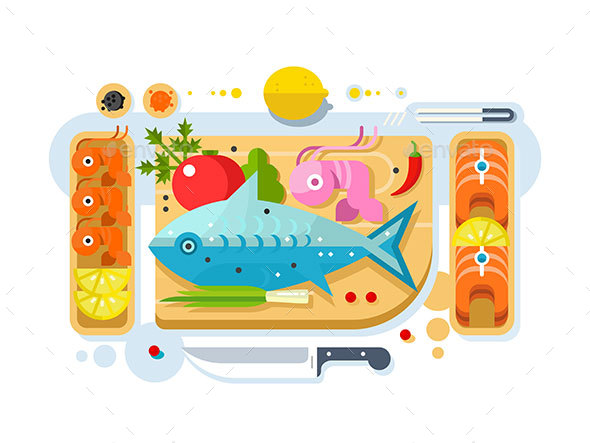 Sea Food Fish Product - Food Objects