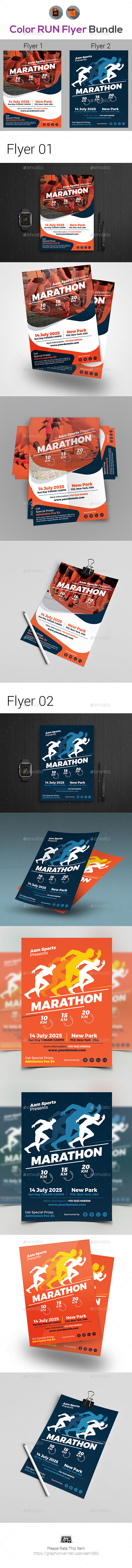 Marathon Flyer Bundle - Sports Events