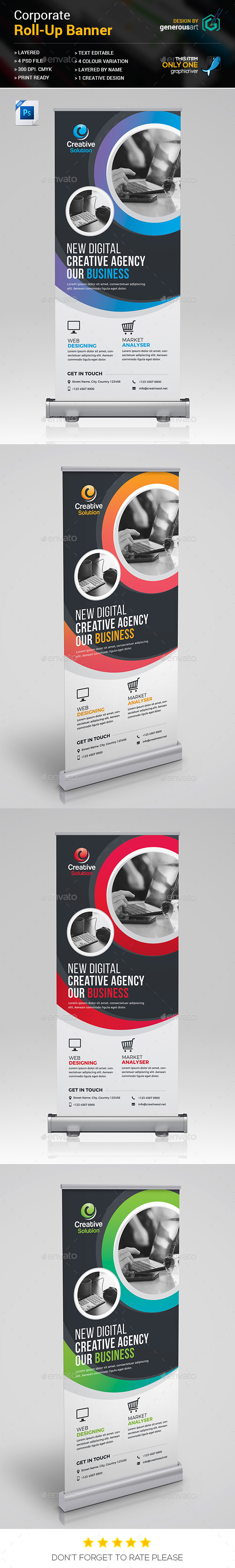 Roll-up Banner - Signage Print Templates
