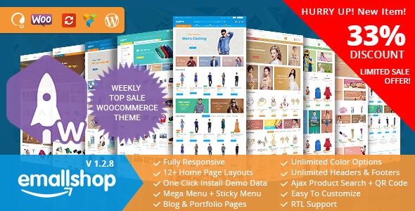 EmallShop - Responsive Multipurpose WooCommerce Theme - WooCommerce eCommerce