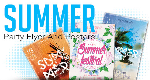 Summer Party Flyer And Posters
