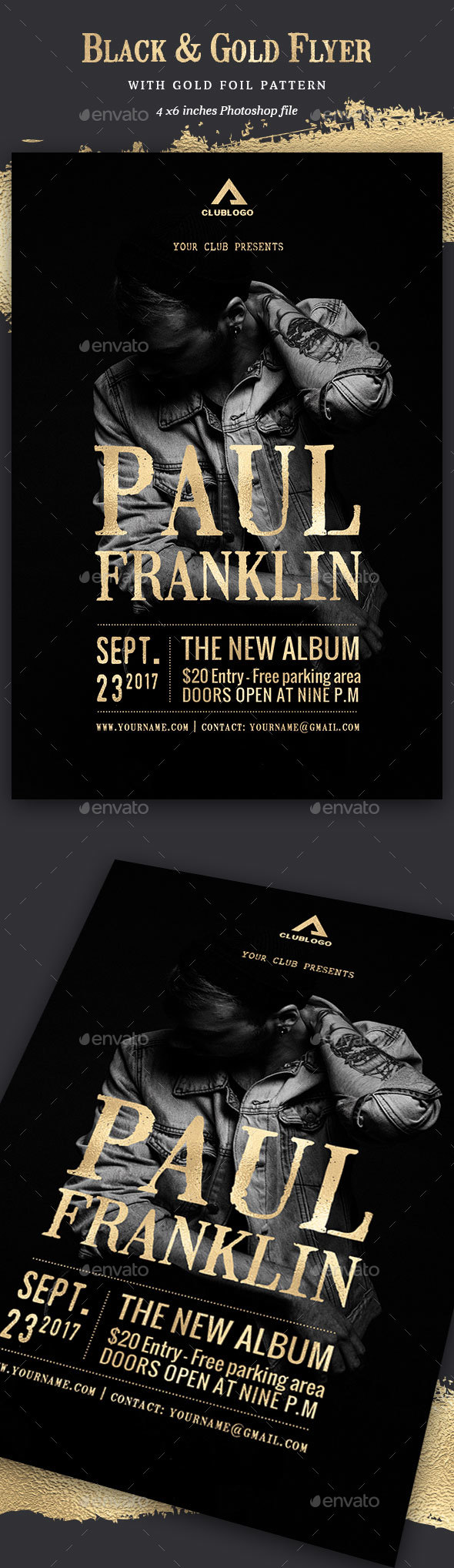 Gold / Black Flyer - Events Flyers