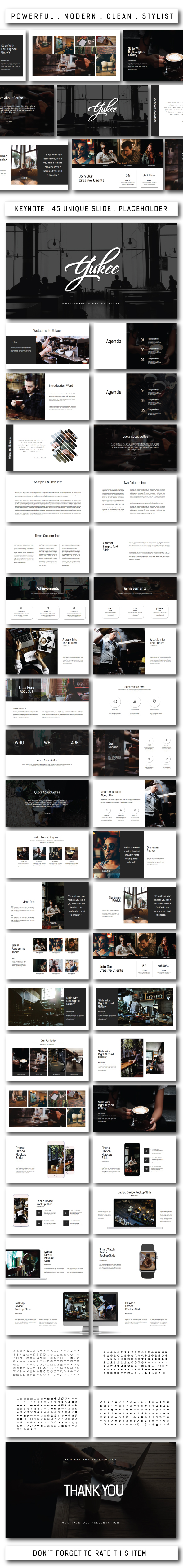 Yukee Multipurpose Keynote - Keynote Templates Presentation Templates