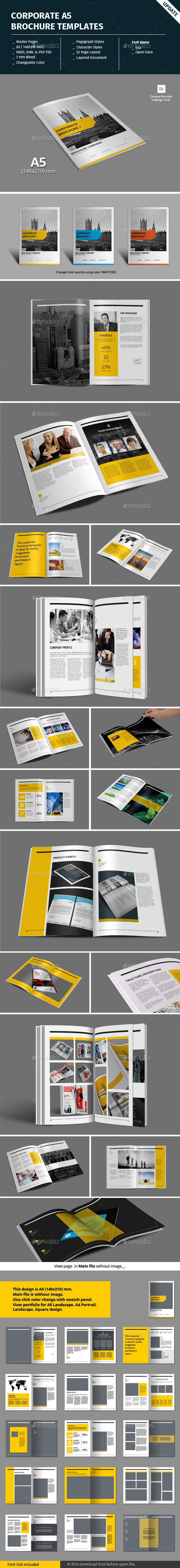 Corporate A5 Brochure Template - Corporate Brochures