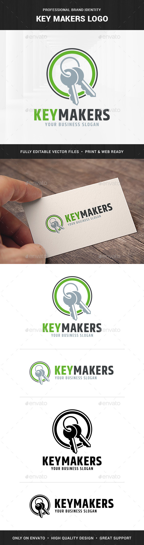 Key Makers Logo Template - Objects Logo Templates