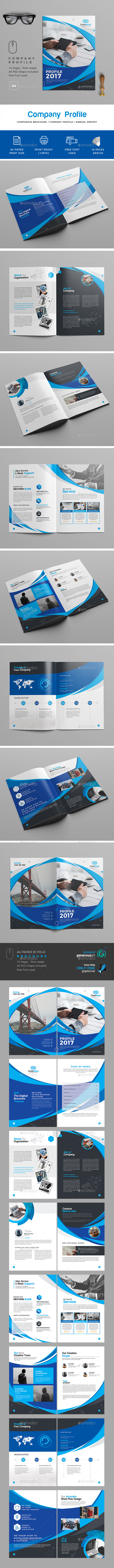 Company Profile Template - Brochures Print Templates