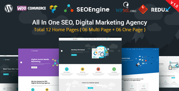 SEO Engine - SEO & Digital Marketing Agency WordPress Theme - Marketing Corporate