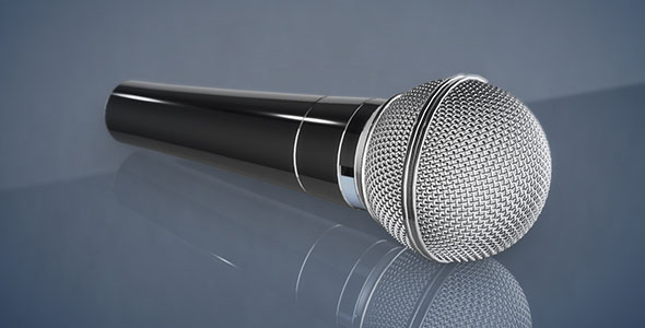 Element 3D - Microphone model - 3DOcean Item for Sale
