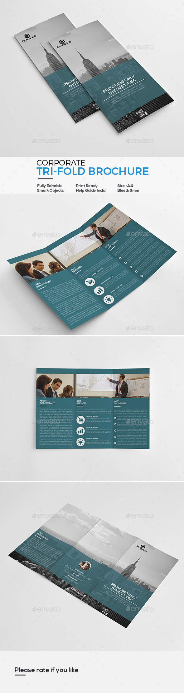 Corporate Tri-Fold Brochure - Corporate Brochures