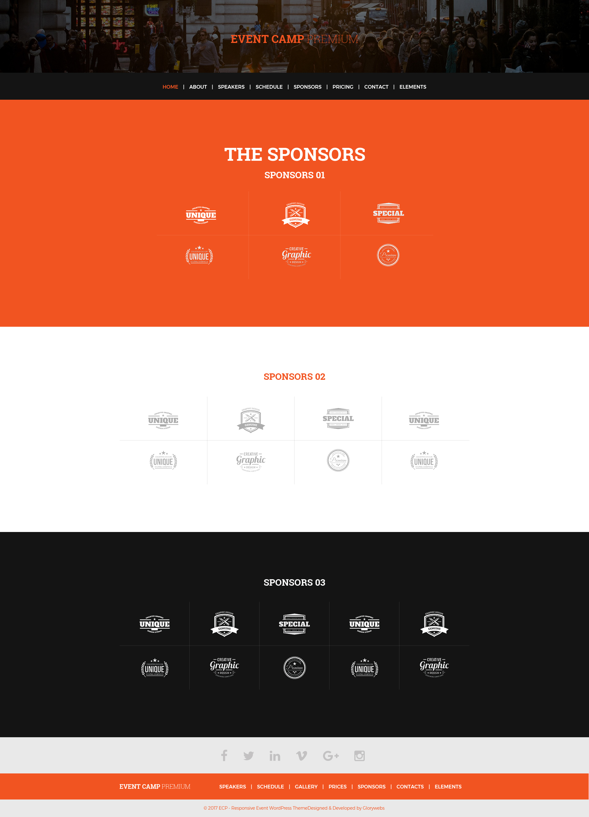 Event Camp - Premium Event Conference PSD Template