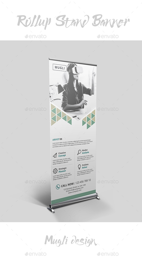Rollup Stand Banner - Signage Print Templates