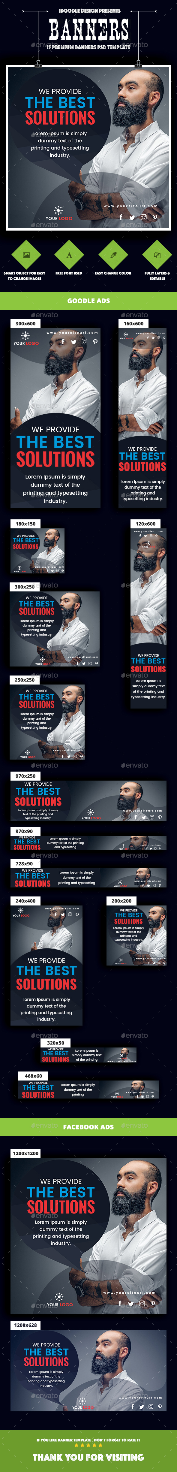 Multipurpose, Business, Corporate Banners Ad - Banners & Ads Web Elements