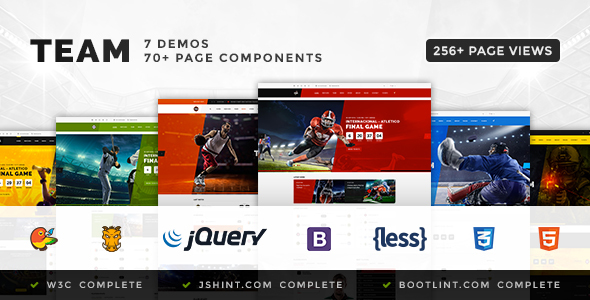 Team - Soccer, Football, Hockey, Basketball | eSport & Gaming | Sport Club HTML Template