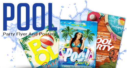 Pool Party Flyer Poster