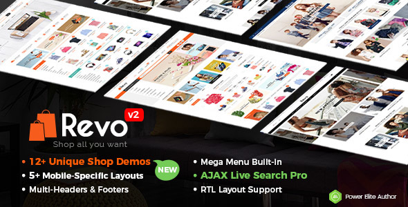 Revo - Multi-purpose WooCommerce WordPress Theme (Mobile Layouts Included) - WooCommerce eCommerce