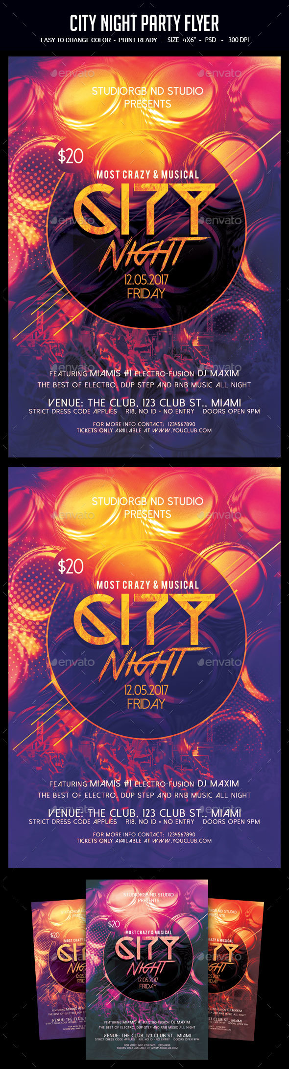 City Night Party Flyer - Clubs & Parties Events