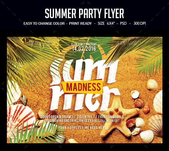 Summer Party Flyer - Clubs & Parties Events