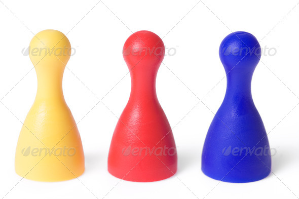 color pawn - Stock Photo - Images