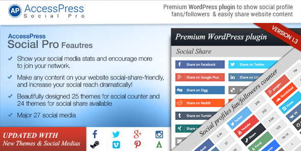 AccessPress Social Pro - CodeCanyon Item for Sale